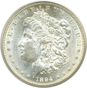 image for: 1894-S $1 PCGS MS63