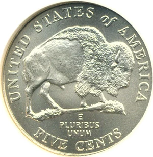 image for: 2005-P 5c Bison - Satin Finish (SMS) NGC MS68