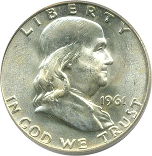 image for: 1961-D 50c PCGS MS64 FBL