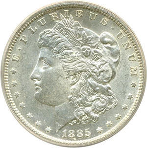 image for: 1885 $1 ANACS MS62