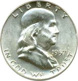 image for: 1957-D 50c PCGS MS65 FBL
