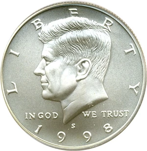 image for: 1998-S 50c SMS PCGS MS69