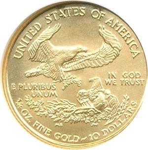image for: 2001 $10 Gold Eagle NGC MS69