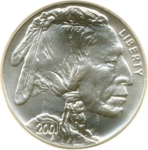 image for: 2001-D $1 Buffalo NGC MS69