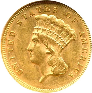 image for: 1878 $3 NGC MS61
