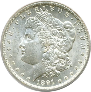image for: 1891-O $1 PCGS MS63
