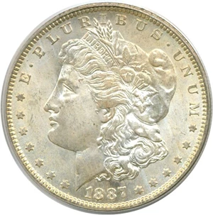 image for: 1887-O $1 PCGS MS65