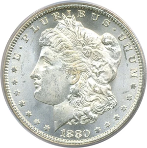 image for: 1880-CC $1 PCGS MS65