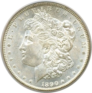 image for: 1890-CC $1 PCGS MS64