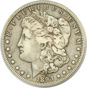 image for: 1893-O $1 PCGS F15