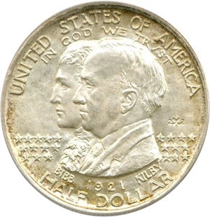 image for: 1921 50c Alabama 2x2 PCGS MS65
