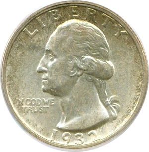image for: 1932-S 25c PCGS MS62