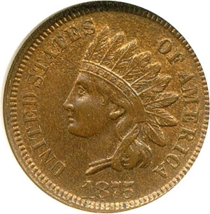 image for: 1875 1c NGC MS64 BN