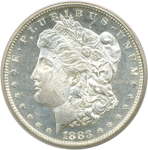 image for: 1883-CC $1 PCGS MS63 DMPL