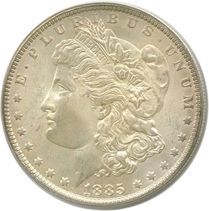 image for: 1885-O $1 PCGS MS65