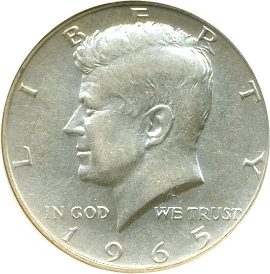 image for: 1965 50c  NGC AU58 