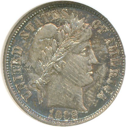 image for: 1893-S 10c  NGC MS62