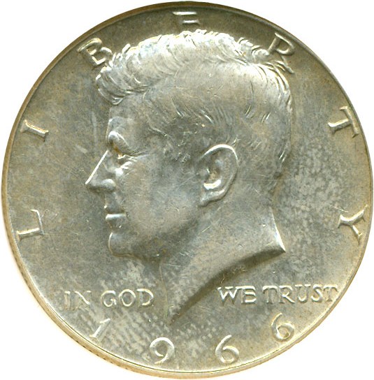 image for: 1966 50c  NGC AU55 