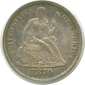 image for: 1870 10c PCGS Proof 63