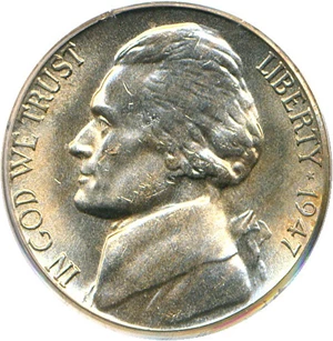 image for: 1947-S 5c PCGS MS66 FS