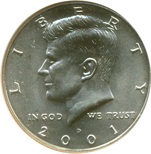 image for: 2001-D 50c  NGC MS66 