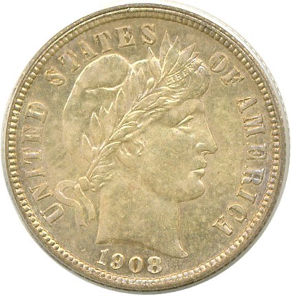 image for: 1908-O 10c  PCGS MS64
