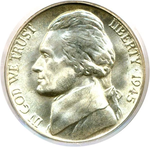 image for: 1945-P 5c PCGS MS66