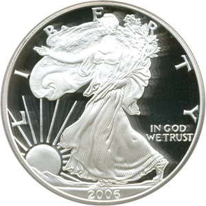 image for: 2006-W $1 Silver Eagle PCGS Proof 69 DCameo