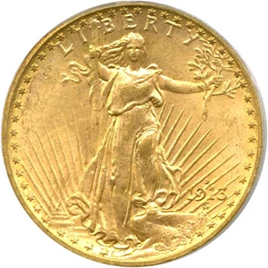 image for: 1913-D $20 PCGS MS64
