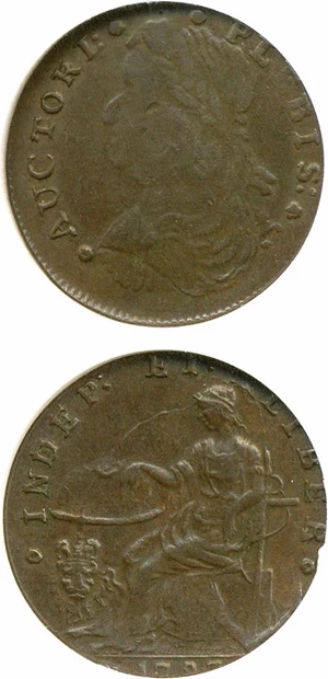 image for: 1787 Auctori Plebis Copper NGC AU50