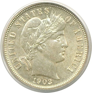 image for: 1903-O 10c PCGS MS65