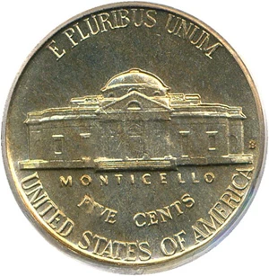 image for: 1939-S 5c Reverse of 1940 PCGS MS66 FS