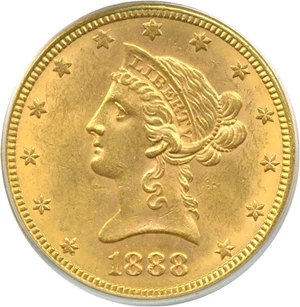 image for: 1888-S $10 PCGS MS63