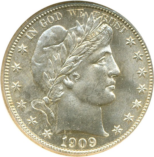 1909 Barber Half Dollar Coin Pricing Guide | The Greysheet