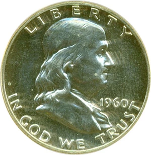 image for: 1960 50c ANACS Proof 66