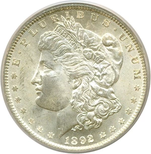 image for: 1892 $1 PCGS MS64