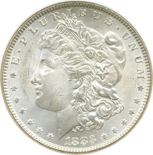 image for: 1883 $1 NGC MS65