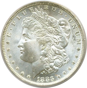 image for: 1883-O $1 PCGS MS65