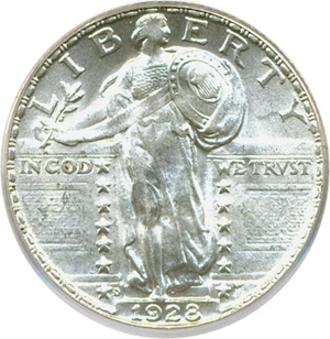 image for: 1928-D 25c PCGS MS64