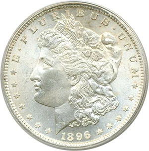 image for: 1896 $1 PCGS MS64
