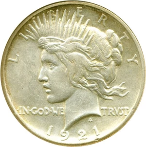 image for: 1921 $1 Peace ANACS AU55