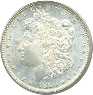 image for: 1880 $1 PCGS MS65