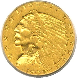 image for: 1909 $2 1/2 PCGS XF40