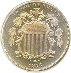 image for: 1876 5c PCGS Proof 66