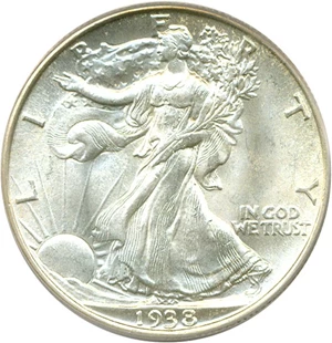 image for: 1938 50c PCGS MS65