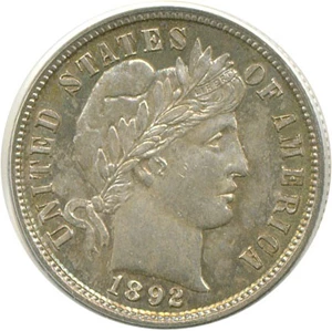 image for: 1892-S 10c PCGS MS64