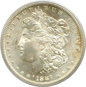 image for: 1887-S $1 PCGS MS65