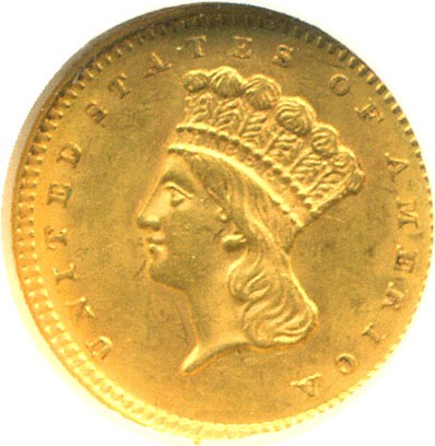 image for: 1859 G$1  NGC MS62