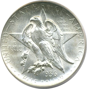 image for: 1936-D 50c Texas PCGS MS66