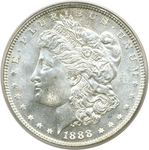 image for: 1888 $1 PCGS MS65